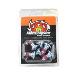 Moto-Master, Disc bolt M8*12 Flat 6pcs, REAR FRONT