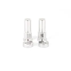 Holeshot, Rim lid nut + spec washer, SILVER