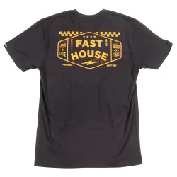 Fasthouse, Station SS Tee, Black, ADULT, S