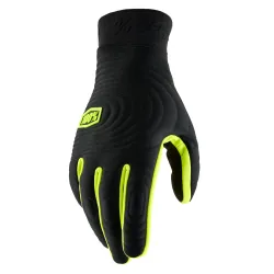 100%, BRISKER XTREME Gloves Black/Fluo Yellow, ADULT