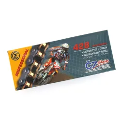 CZ Chains, Chain MX Gold, 130 links, Professional, 428