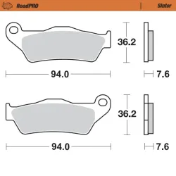 Moto-Master, Brake Pads RoadPRO Sinter, FRONT