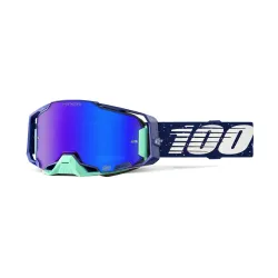 100%, ARMEGA Goggle Noche - HiPER Blue Mirror Lens