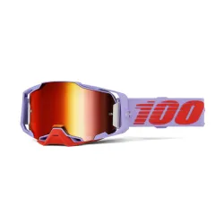 100%, ARMEGA Goggle Fausto - Red Mirror  Lens, ADULT