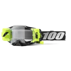 100%, ARMEGA FORECAST Goggle Black - Clear Lens, ADULT