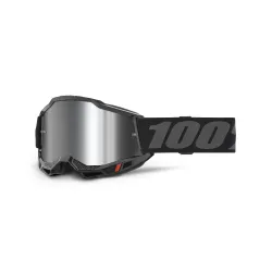 100%, ACCURI 2 Goggle Black - Mirror Silver Lens, ADULT
