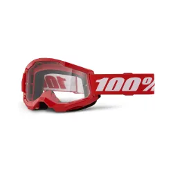 100%, STRATA 2 JUNIOR Goggle Red - Clear Lens, KID