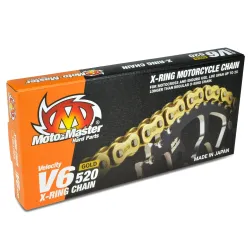 Moto-Master, Chain X-Ring V6 Gold, 120 Link, 520