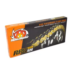 Moto-Master, Chain  X-Ring RPX Gold, Adventure/Street, 120 Link, 520