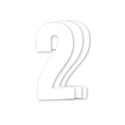 Holeshot, Numbers 10pcs, 11 X 5cm, 2, WHITE