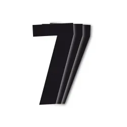 Holeshot, Numbers 10pcs, 11 X 5cm, 7, BLACK