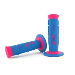 Progrip, 791 Dual Density Half Waffle Grip, BLUE PINK