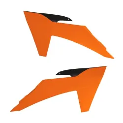 Rtech, Radiator Scoops, BLACK ORANGE
