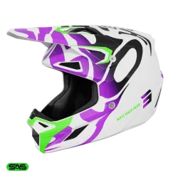 Shot, HELMET SPEED KID GHOST PURPLE, GLOSSY