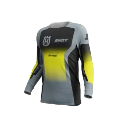 Shot, JERSEY AEROLITE HVA, ADULT, L, BLACK GREY YELLOW