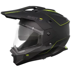 Shot, HELMET TREK MAX VISION RALLY, ADULT, BLACK MAT NEON YELLOW