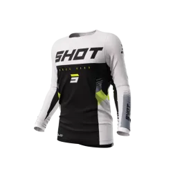 Shot, JERSEY CONTACT TRACER, ADULT, S, BLACK WHITE