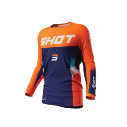 Shot, JERSEY CONTACT TRACER, ADULT, BLUE ORANGE