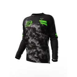 Shot, JERSEY DEVO ARMY, ADULT, S, BLACK CAMO GREEN