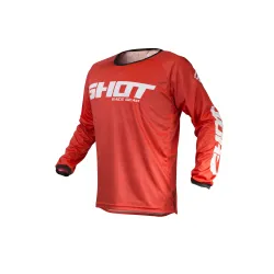 Shot, JERSEY RAW, ADULT, RED