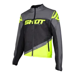 Shot, Jacket SOFTSHELL LITE, ADULT, M, GREY NEON YELLOW