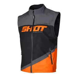 Shot, Jacket BODYWARMER LITE, ADULT, GREY NEON ORANGE