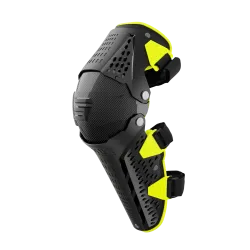 Shot, KNEEE GUARDS AIRFLOW ADULTE BLACK NEON YELLOW, ADULT