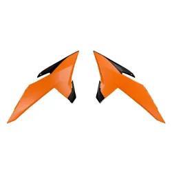 Rtech, Radiator Scoops, BLACK ORANGE