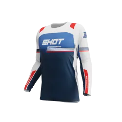 Shot, JERSEY CONTACT LINEAR PATRIOT, VUXEN, XL, BUE, ADULT, BLUE WHITE