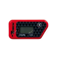 Rtech, Hour/Service Meter, Wireless/Eraseable, RED