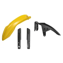 Rtech, High Front Fender Kit + Fork Guards, YELLOW