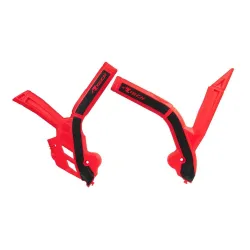Rtech, Frame Protectors, BLACK RED