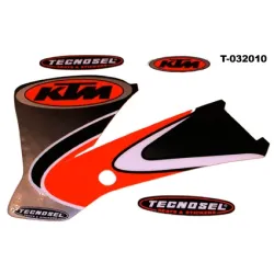 Tecno-X, Tank & Radiator Stickers KTM 85, 04-09
