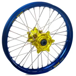 Haan Wheels, Complete Wheel, REAR, 18", BLUE YELLOW
