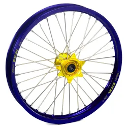 Haan Wheels, Complete Wheel, FRONT, 21", BLUE YELLOW
