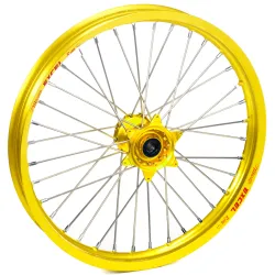 Haan Wheels, Complete Wheel, FRONT, 21", YELLOW