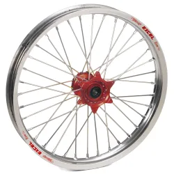 Haan Wheels, Complete Wheel, FRONT, 21", RED SILVER